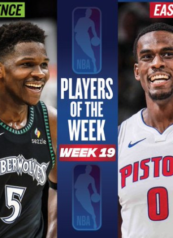 Anthony Edwards y Jalen Duren, Jugadores de la Semana en la NBA