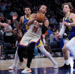NBA: New York Knicks remonta 21 puntos y derrota a Golden State Warriors (110-107) con un gran Jalen Brunson