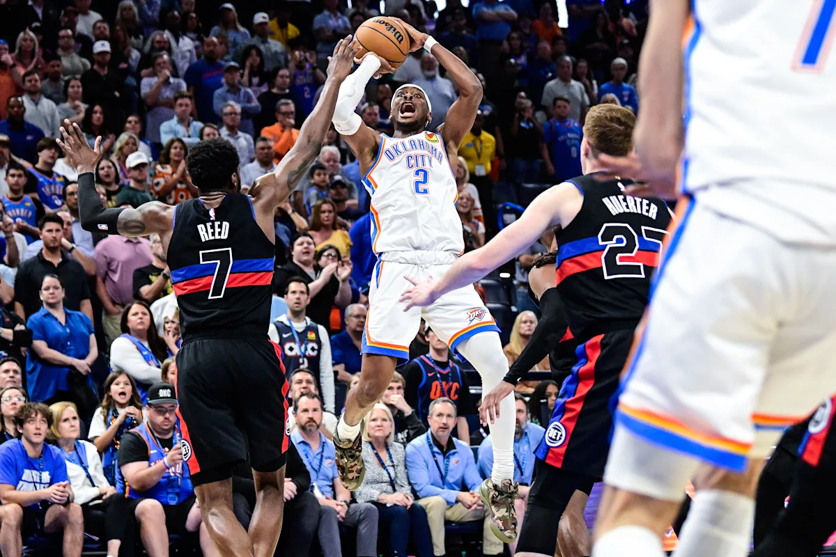 NBA: Shai Gilgeous-Alexander estalla con 47 puntos y lleva a los Thunder a la victoria en la prórroga ante Pistons (114-110)