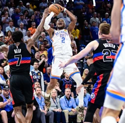 NBA: Shai Gilgeous-Alexander estalla con 47 puntos y lleva a los Thunder a la victoria en la prórroga ante Pistons (114-110)