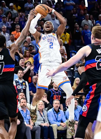 NBA: Shai Gilgeous-Alexander estalla con 47 puntos y lleva a los Thunder a la victoria en la prórroga ante Pistons (114-110)