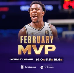 McKinley Wright se asegura el MVP de la EuroLeague en febrero