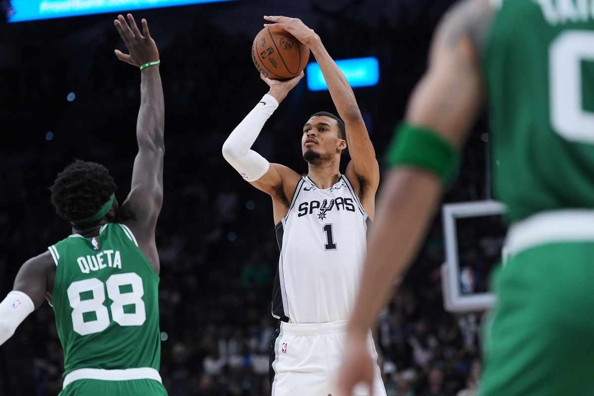 NBA: Victor Wembanyama lidera a los San Antonio Spurs ante los Boston Celtics (125-116) con 39 puntos y ocho triples