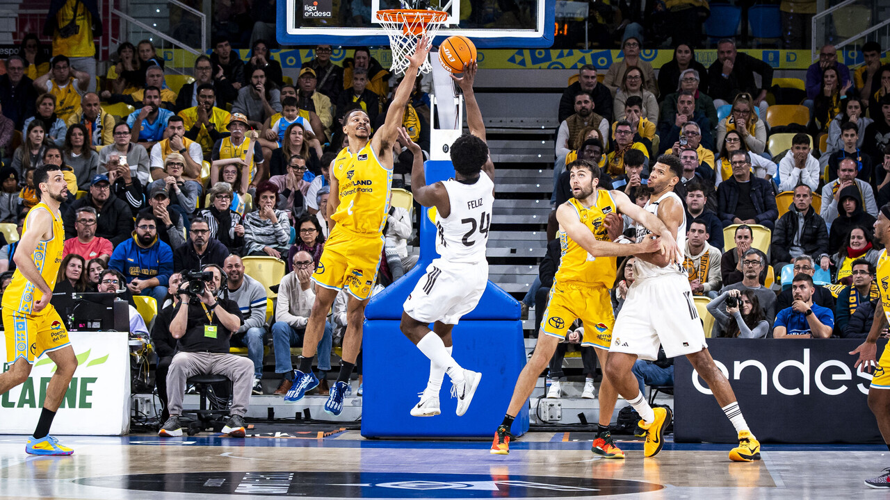 ACB: Dreamland Gran Canaria (80-82) Real Madrid | Andrés Feliz decide en el último suspiro y deja sin premio el esfuerzo insular