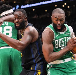 NBA: Jaylen Brown impulsa a Boston Celtics (120-99) ante Golden State Warriors con una primera mitad dominante