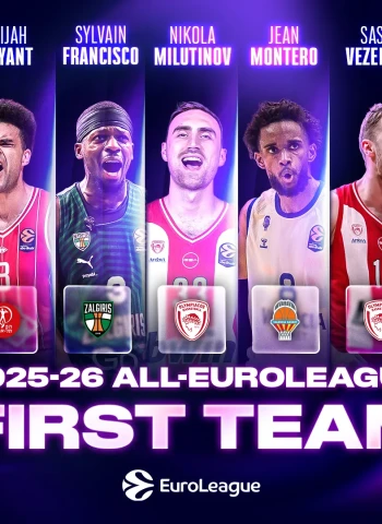 Las estrellas de la temporada: El once ideal de la EuroLeague 2025-26