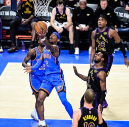 NBA: Oklahoma City Thunder arrolla a Los Angeles Lakers con exhibición de Gilgeous-Alexander (139-96)