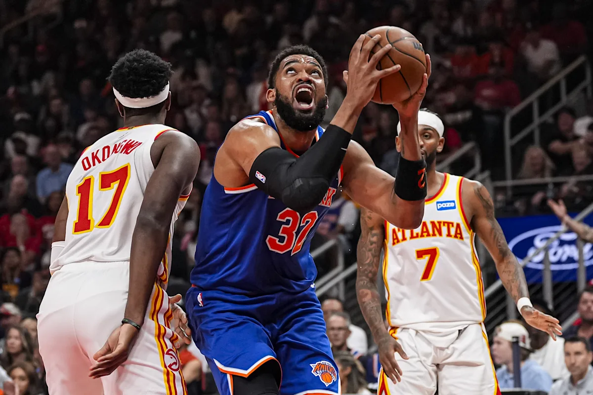 Karl-Anthony Towns Leads Knicks to Victory, Ties Series with Hawks 2-2 (114-98)