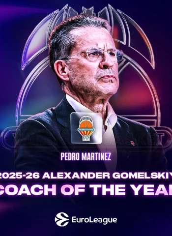 Pedro Martínez, elegido mejor entrenador de la EuroLeague 2025-26