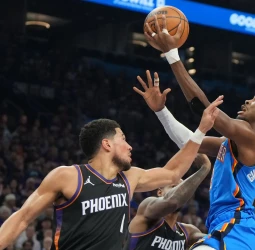 NBA: Shai Gilgeous-Alexander arrasa a Phoenix Suns y acerca la barrida de Oklahoma City Thunder (121-109) [3-0]