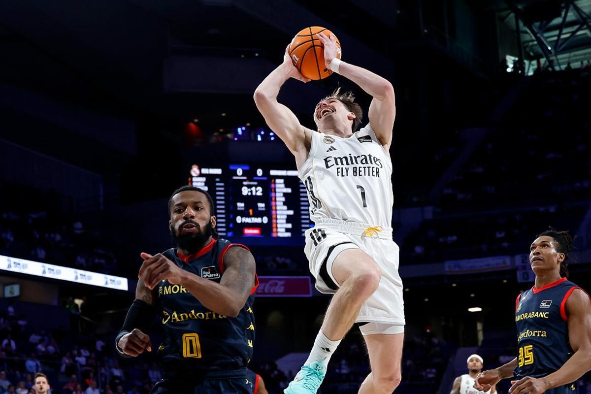 ACB: Real Madrid remonta al MoraBanc Andorra con carácter en el Movistar Arena (97-90)
