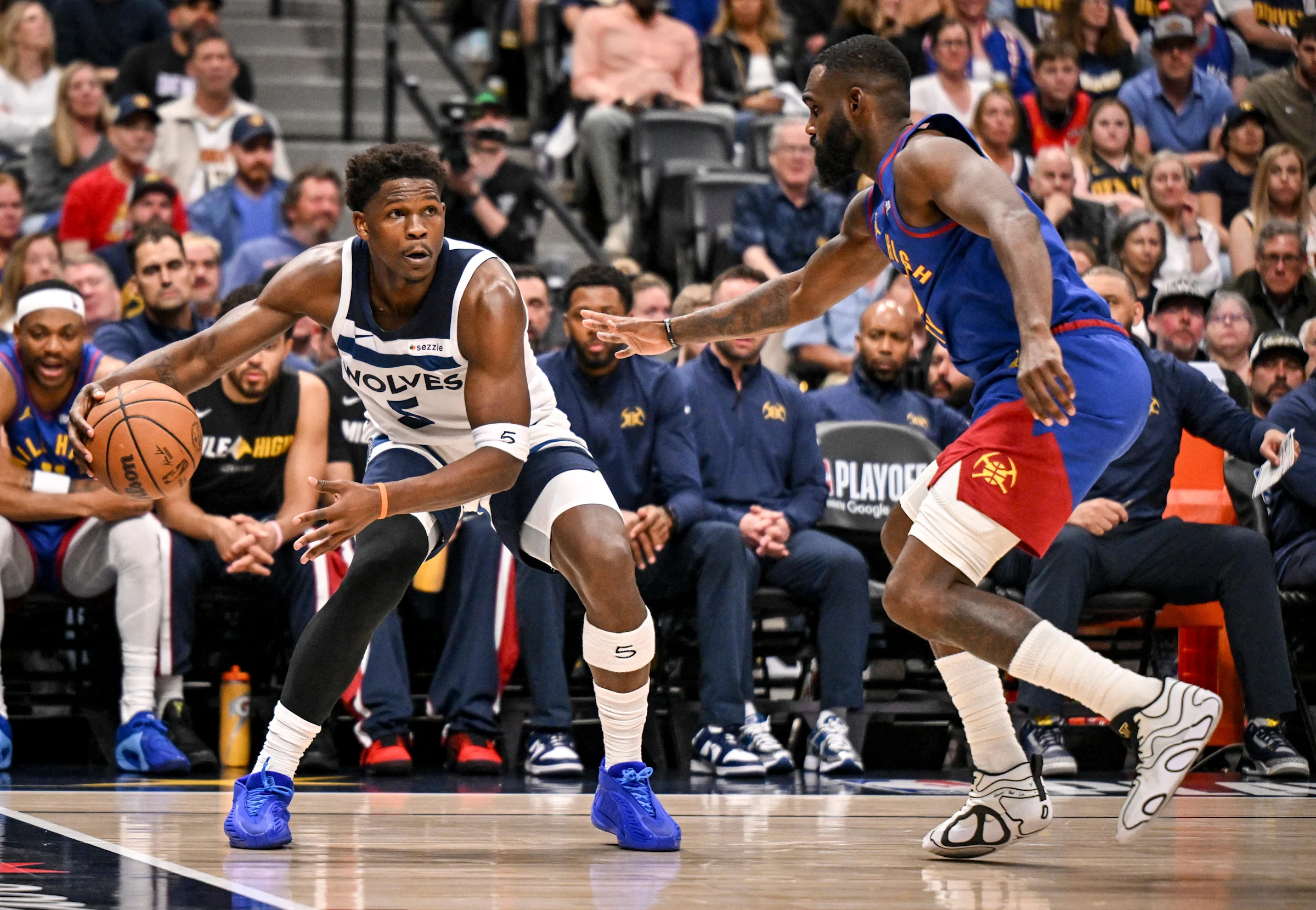 NBA: Anthony Edwards lidera la remontada de Minnesota Timberwolves ante Denver Nuggets e iguala la serie (119-114) [1-1]