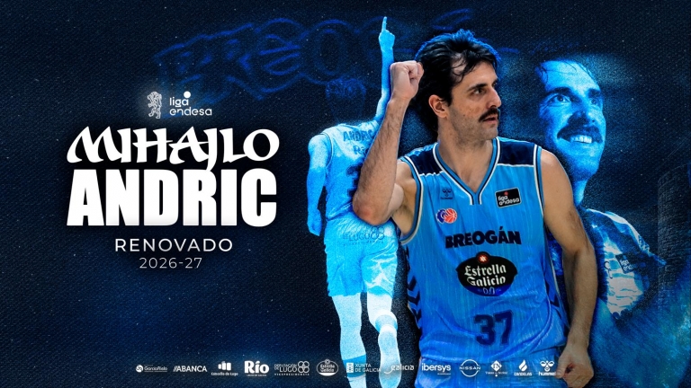 Mihajlo Andrić Renews with Río Breogán