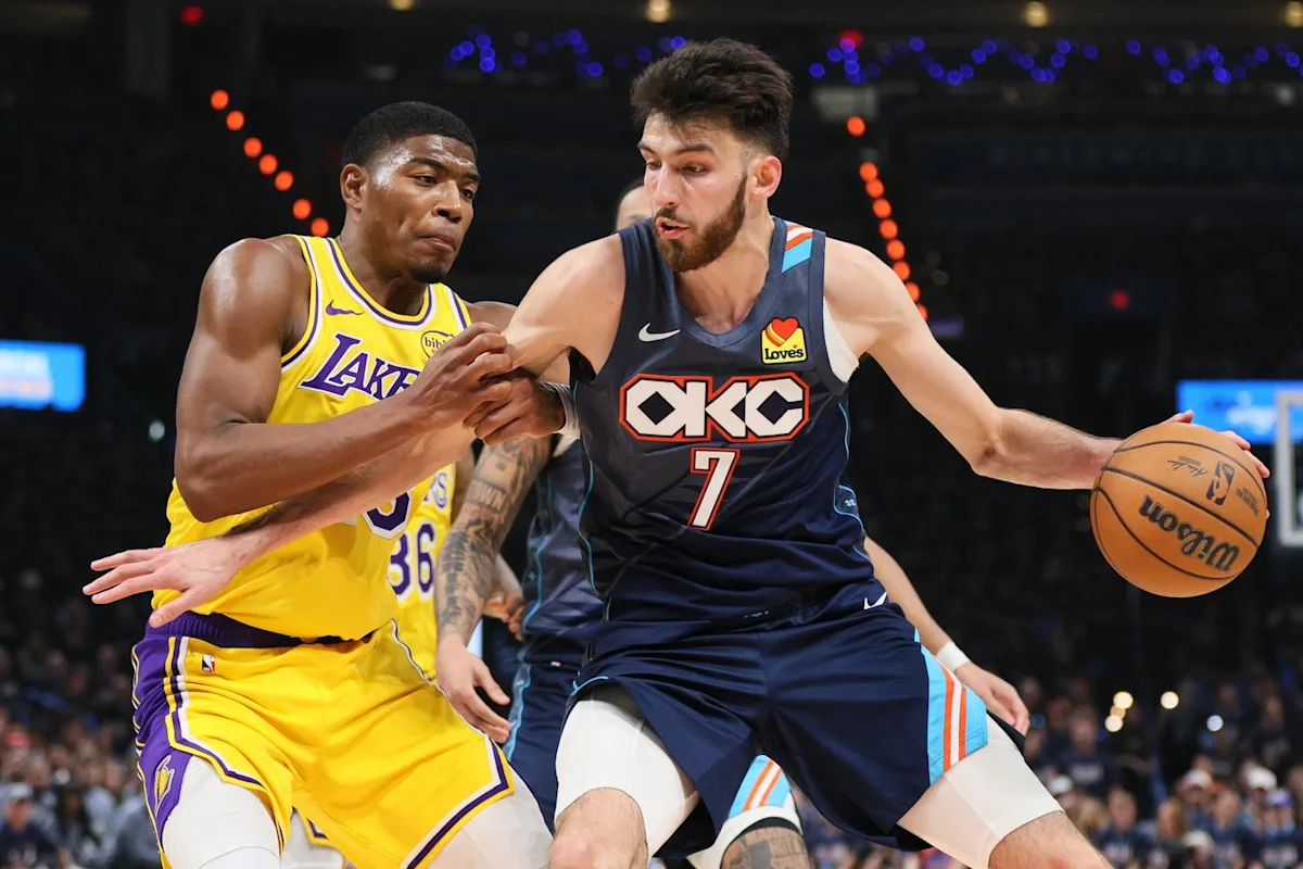 NBA: Oklahoma City Thunder vuelve a castigar a Los Angeles Lakers y se coloca 2-0 en el Oeste (125-107)