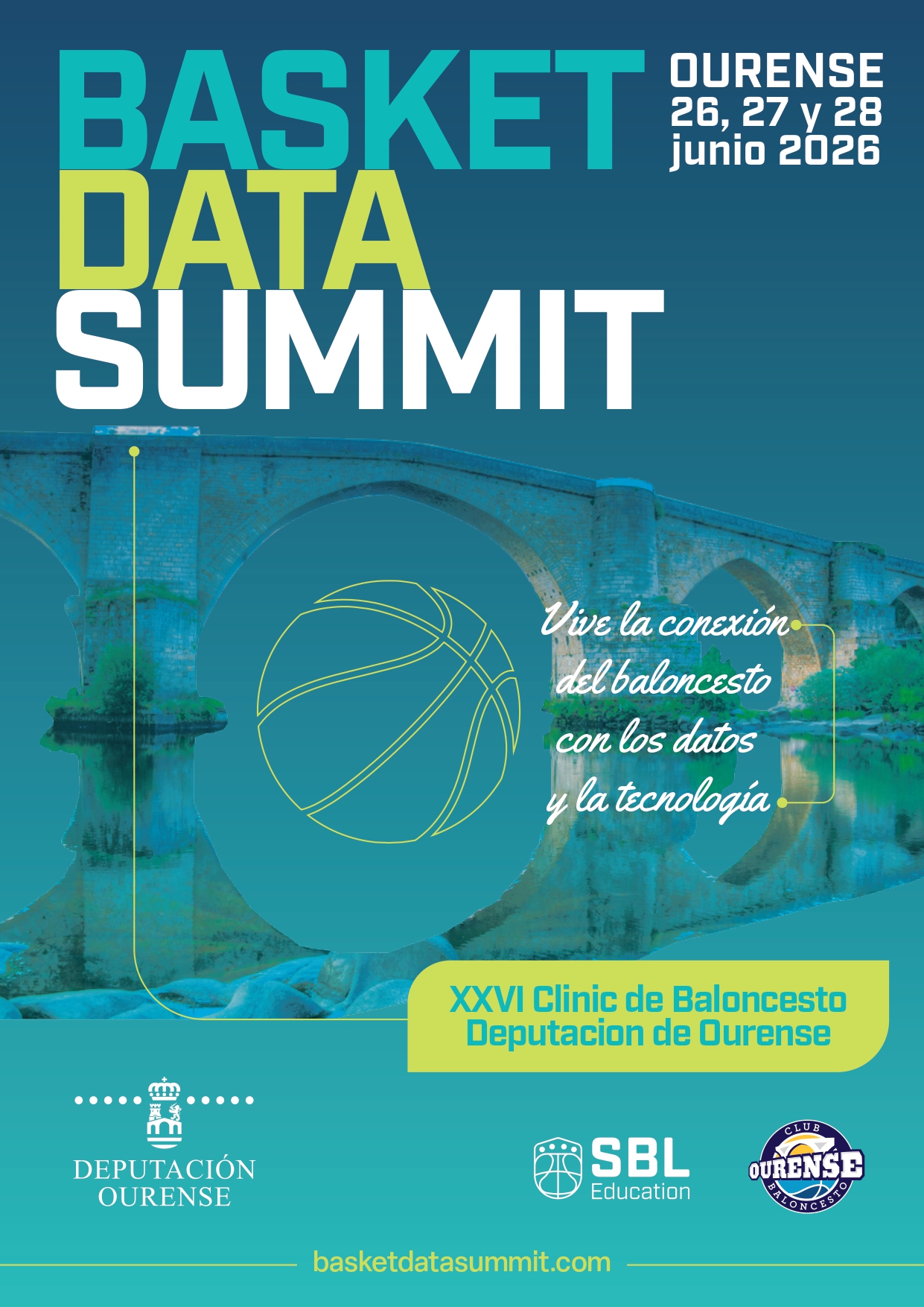 Ourense acogerá en junio el Basket Data Summit 2026, un congreso de referencia sobre datos y tecnología aplicada al baloncesto