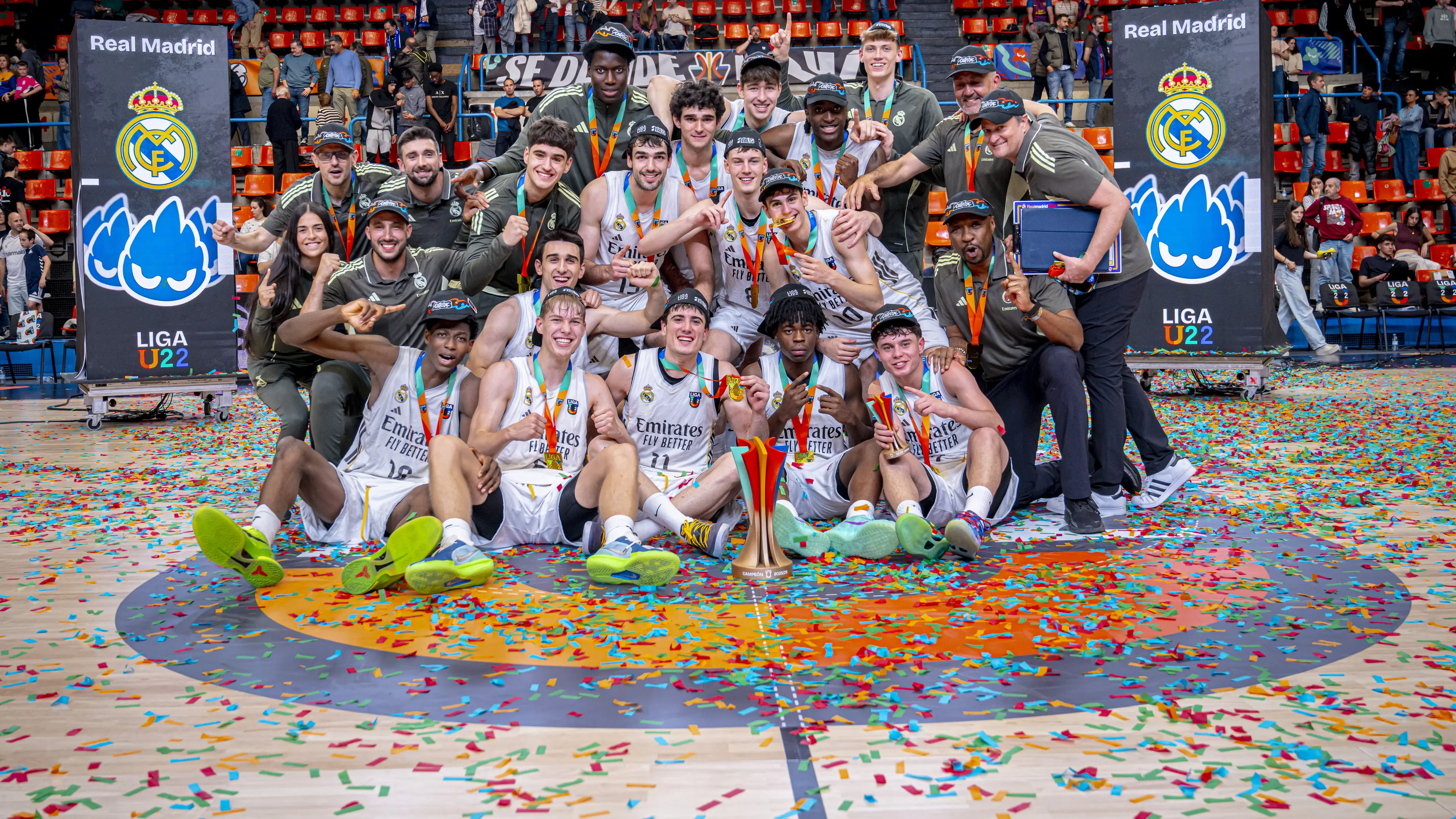 Liga U: El Real Madrid derrota al Barça y conquista el primer título de la historia (86-82)