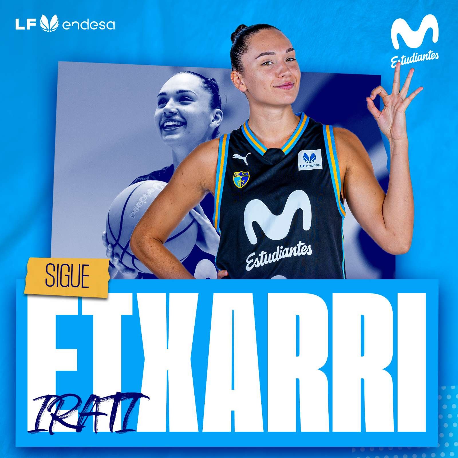 Irati Etxarri, la segunda jugadora confirmada para la plantilla de la próxima temporada de Movistar Estudiantes