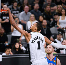 NBA: San Antonio Spurs frena a Oklahoma City Thunder con una exhibición defensiva (103-82) [2-2]