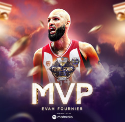 EuroLeague: Evan Fournier, MVP de la Final Four de Atenas tras guiar al Olympiacos al título