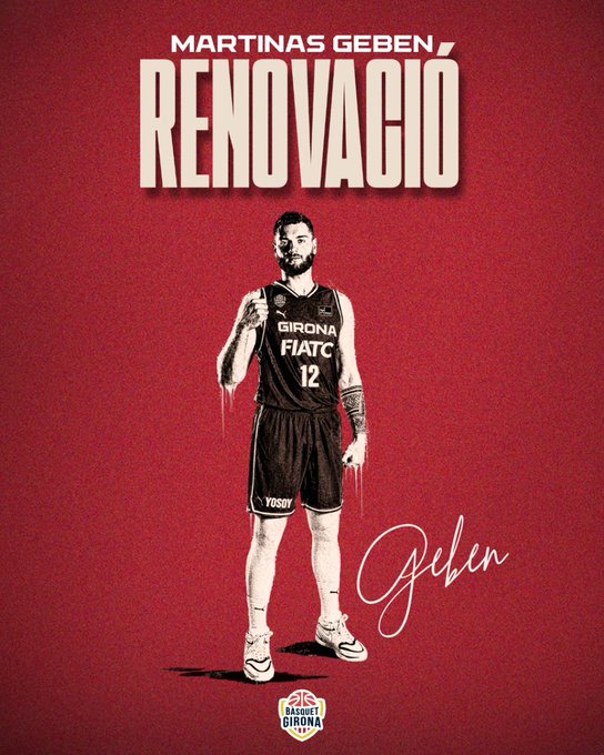 Martinas Geben se queda en el Bàsquet Girona