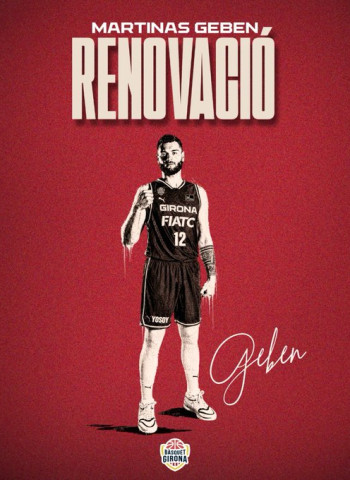 Martinas Geben se queda en el Bàsquet Girona