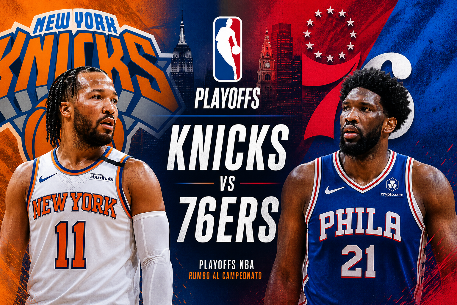 NBA Playoffs: Knicks y 76ers reavivan una rivalidad cargada de cuentas pendientes