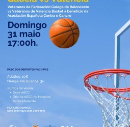 Partido de Baloncesto solidario en el Paco Paz de Ourense