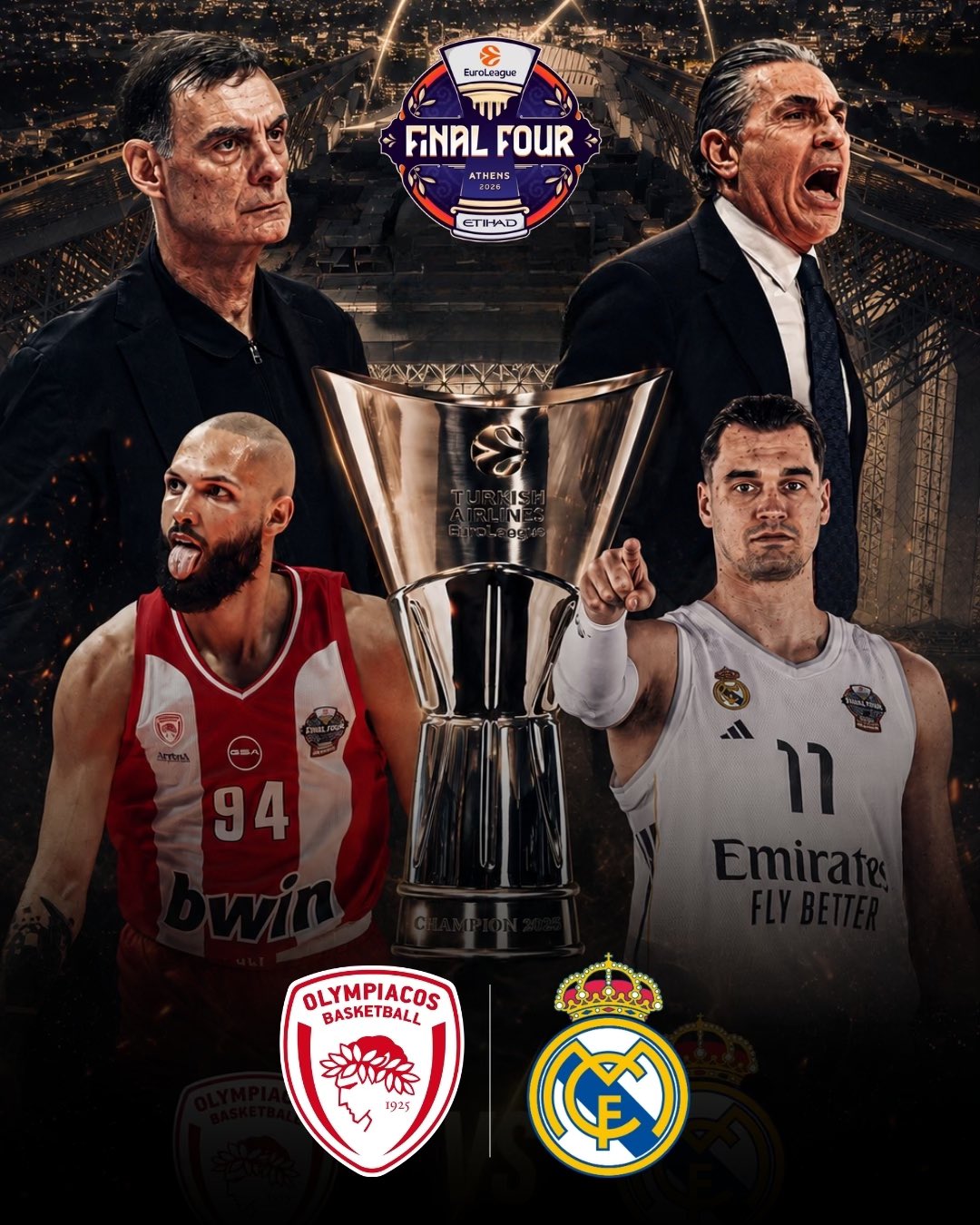 EuroLeague Final Preview: Olympiacos y Real Madrid, frente a frente por la corona europea