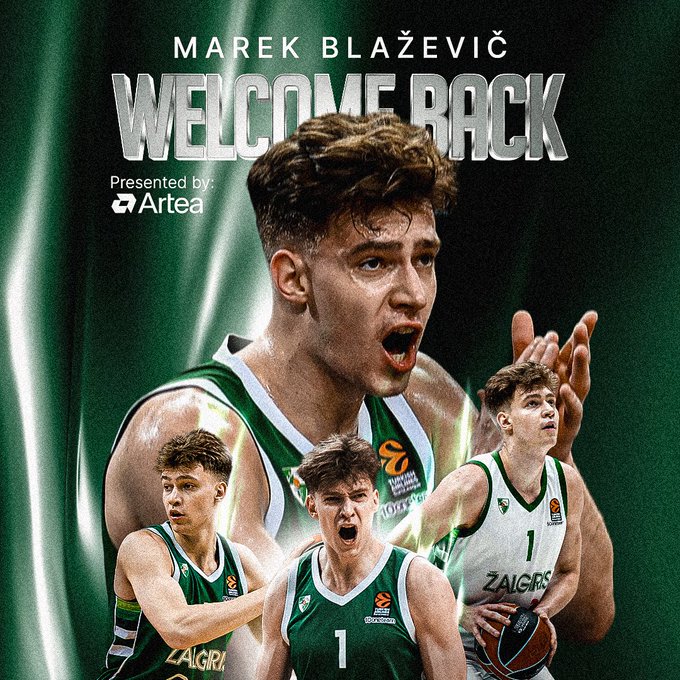 Marek Blazevic vuelve al Zalgiris Kaunas con un contrato 2+1