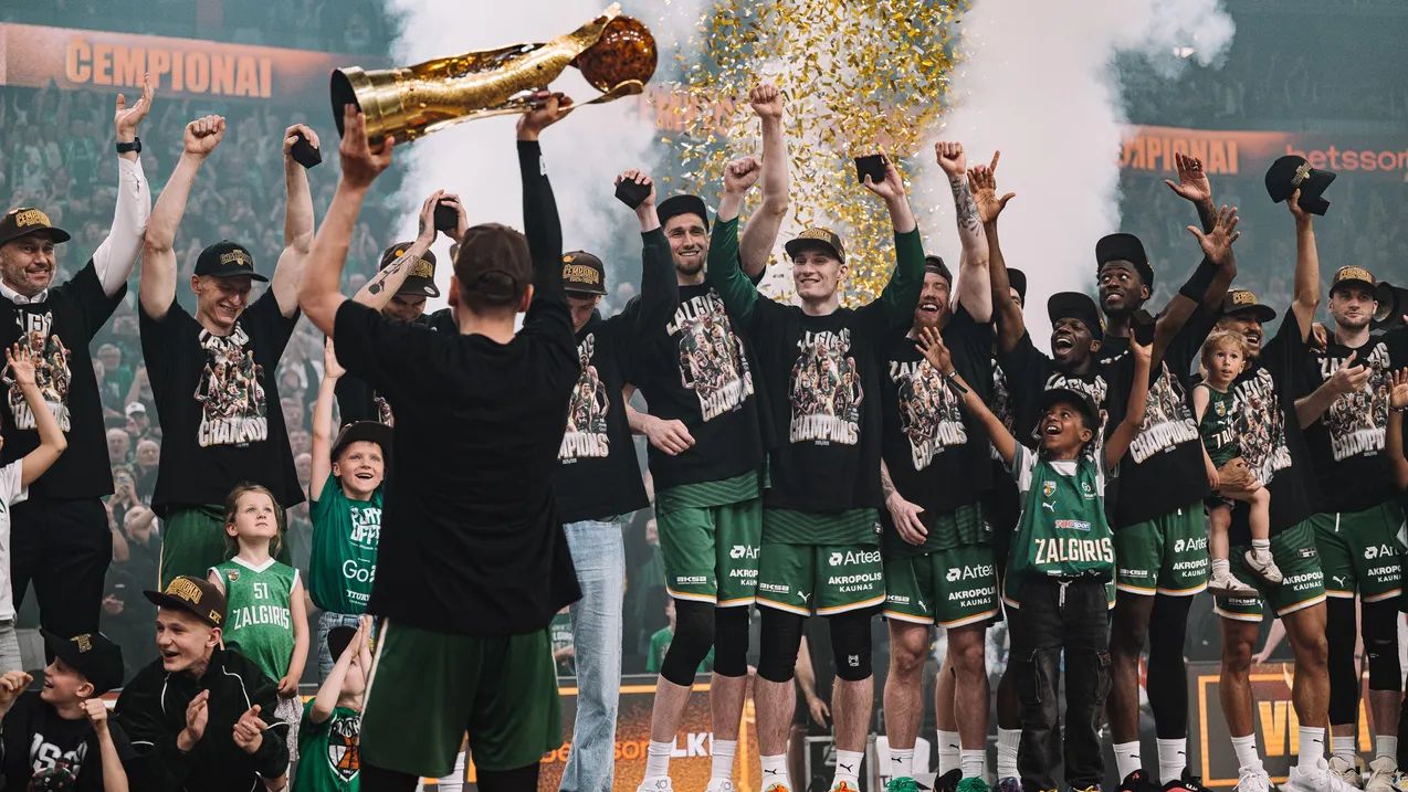 Zalgiris Captures 26th Lithuanian League Title with Dominant Finals Sweep Over Juventus
