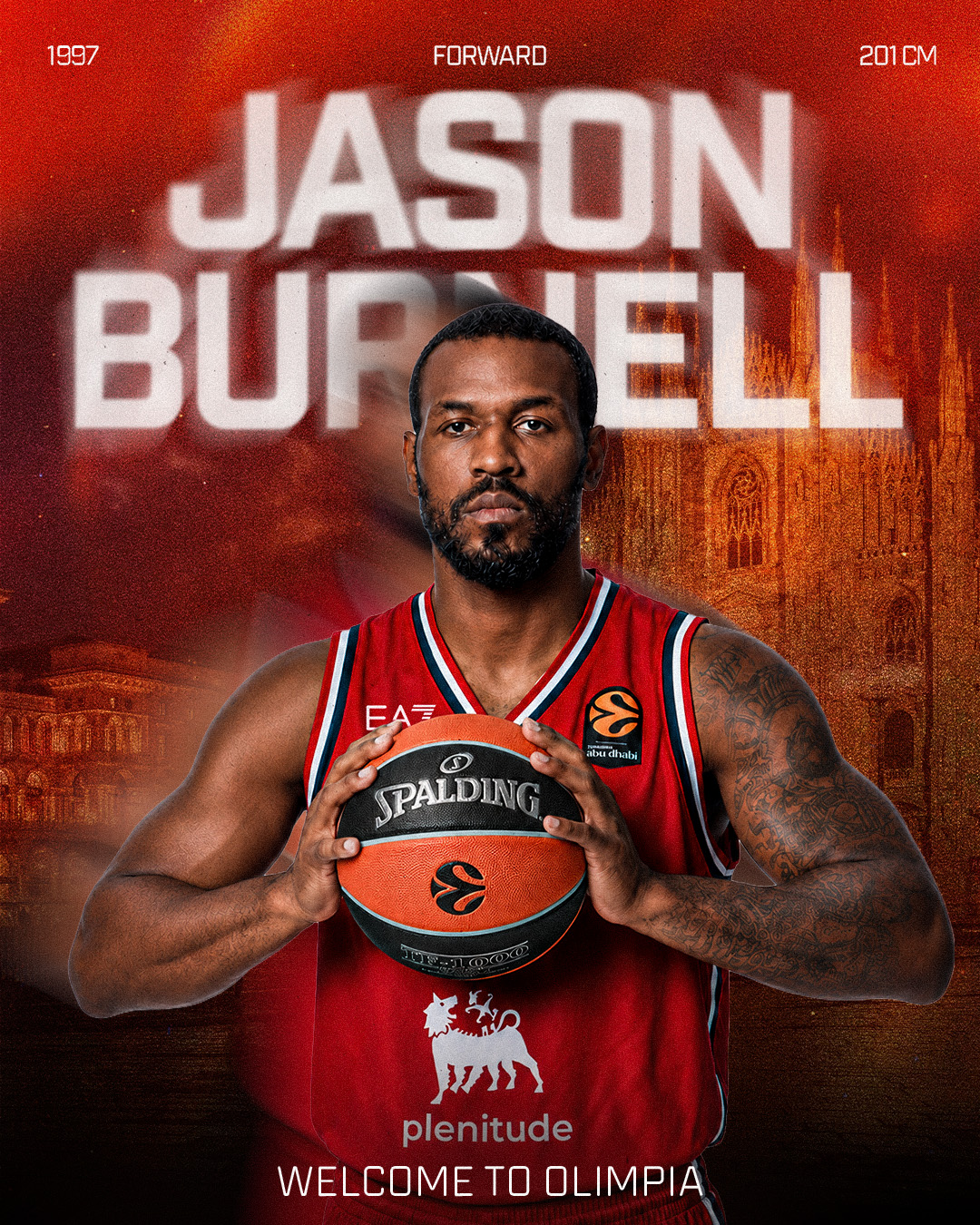 Jason Burnell refuerza al Olimpia Milano