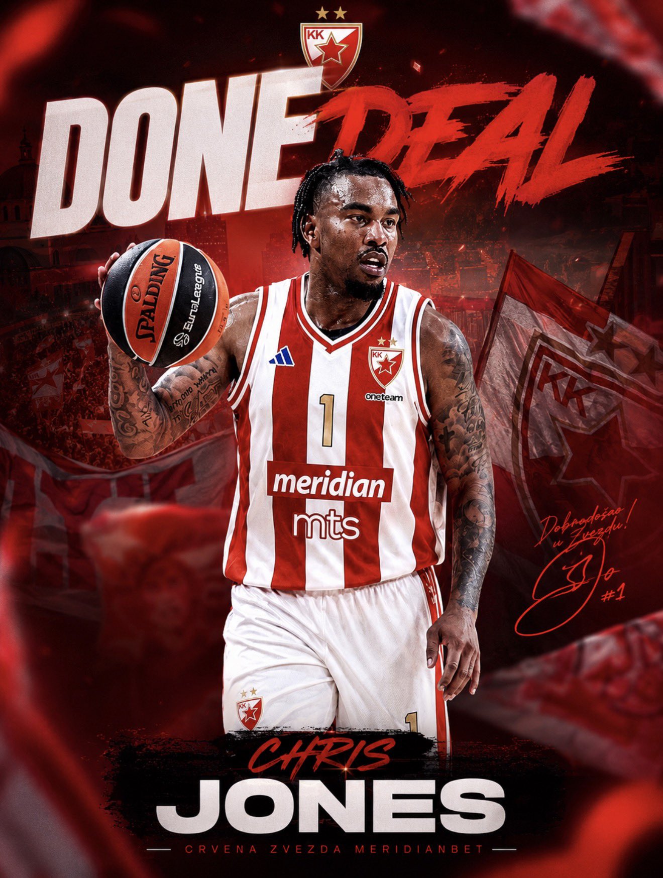 El Estrella Roja anuncia el fichaje de Chris Jones
