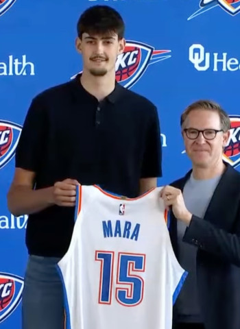 Aday Mara, presentado con los Thunder: “Estoy muy agradecido de llegar a este entorno”
