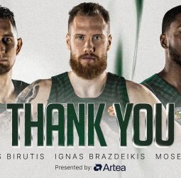 Moses Wright, Ignas Brazdeikis y Laurynas Birutis dejan el Zalgiris Kaunas