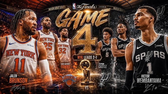 NBA Finals: New York Knicks busca recuperar el control ante unos Spurs revitalizados para el Game 4