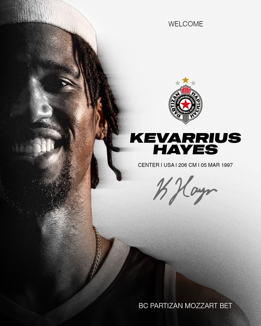 El Partizan refuerza su juego interior con Kevarrius Hayes