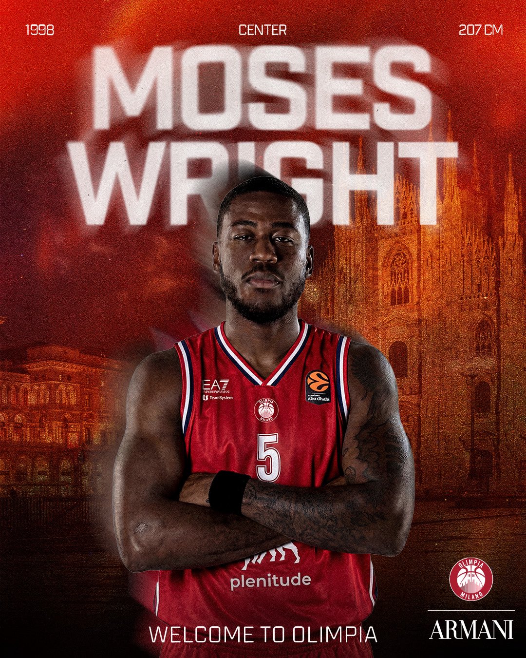 Moses Wright ficha por el Olimpia Milan tras explotar en Zalgiris
