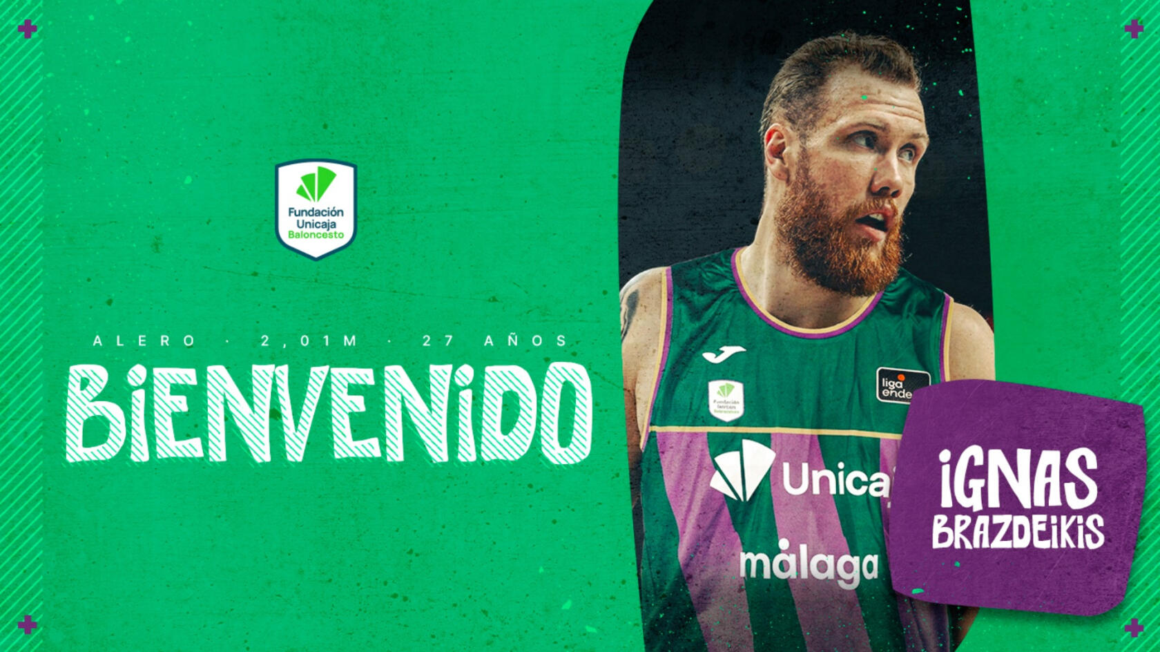 Ignas Brazdeikis Joins Unicaja as High-Caliber Perimeter Addition