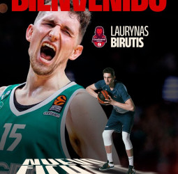 Laurynas Birutis, un gigante de EuroLiga para el juego interior del Casademont Zaragoza