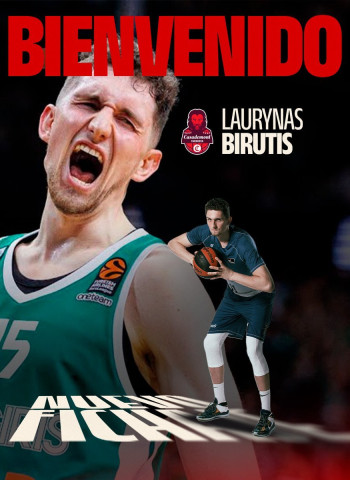 Laurynas Birutis, un gigante de EuroLiga para el juego interior del Casademont Zaragoza