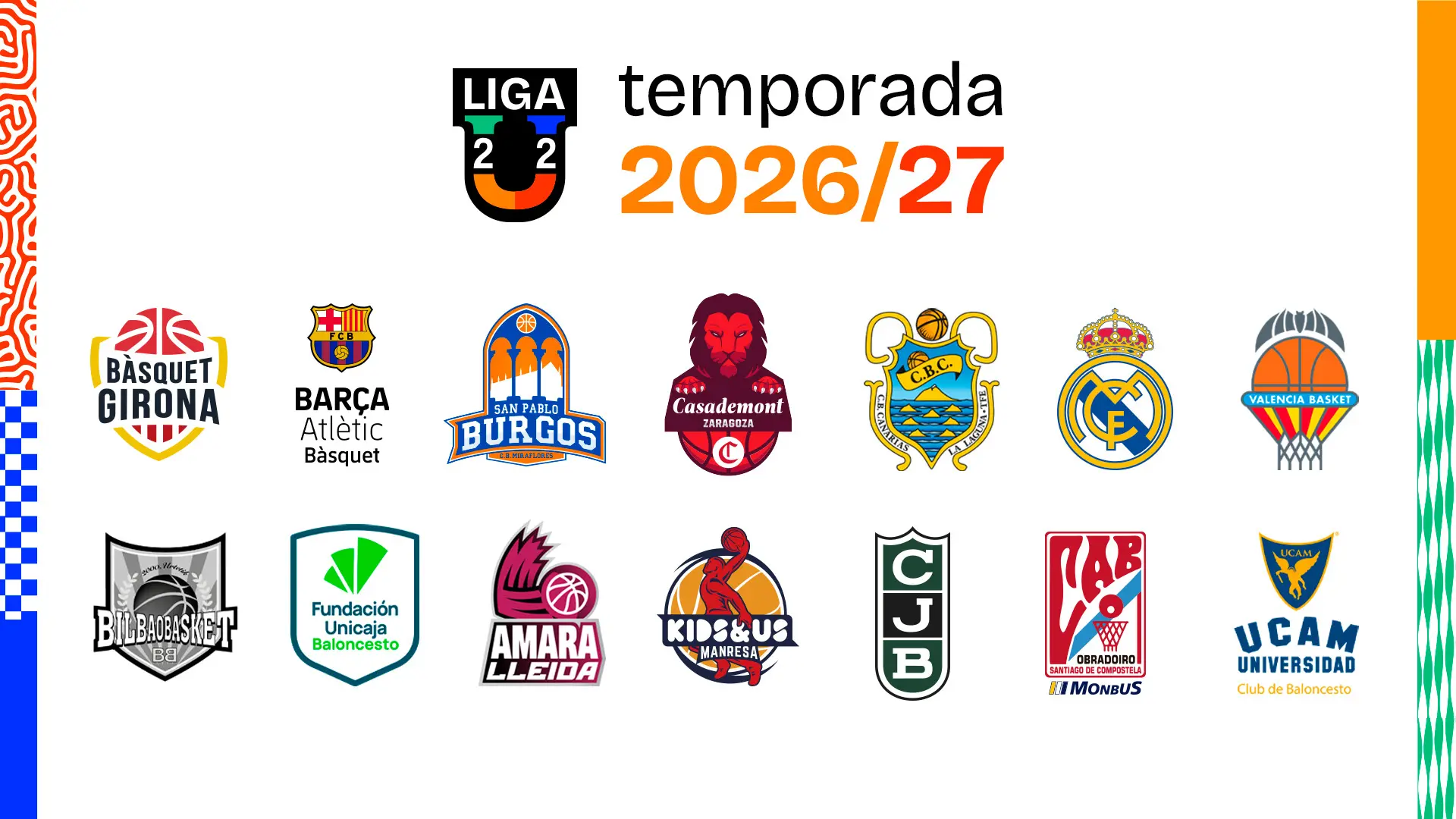 Liga U 2026-27: ¡Definidos equipos participantes y grupos!