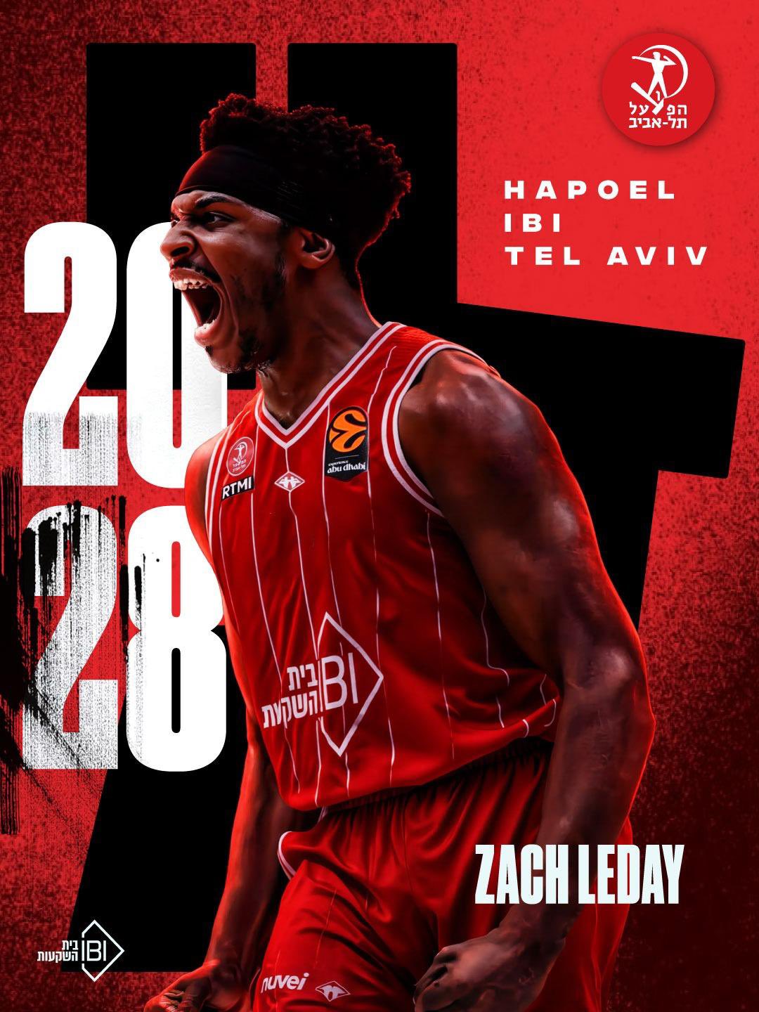 Zach LeDay refuerza el ambicioso proyecto del Hapoel Tel Aviv