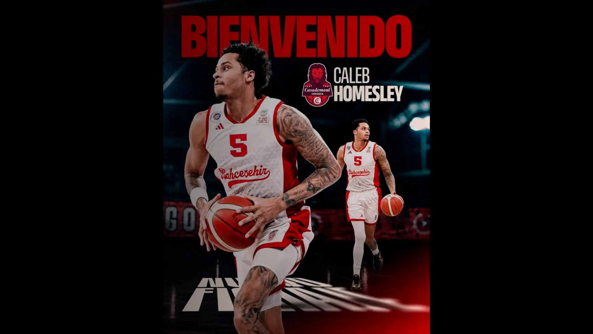 Caleb Homesley, talento exterior al servicio de Casademont Zaragoza