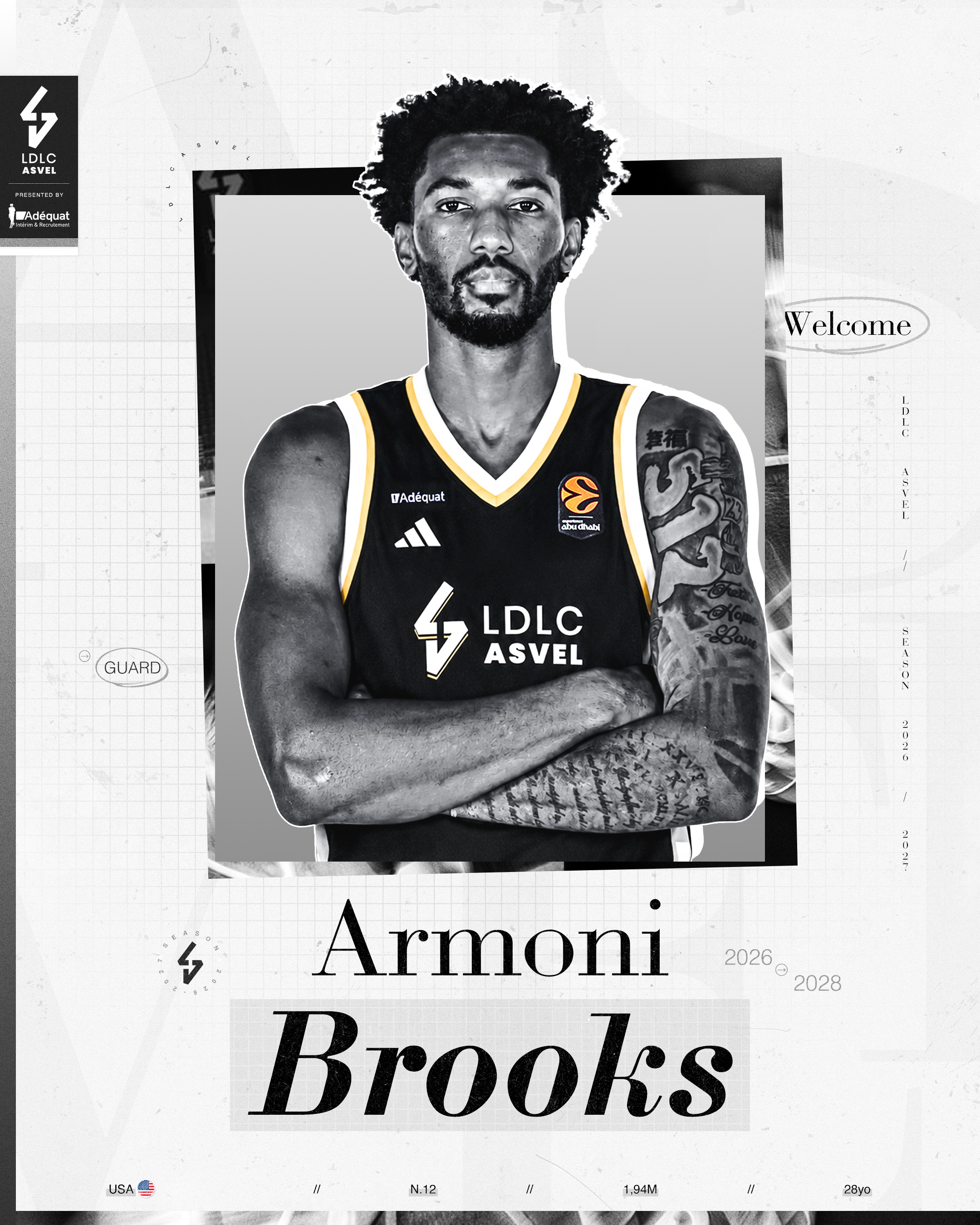 Armoni Brooks refuerza al ASVEL tras brillar en Milán