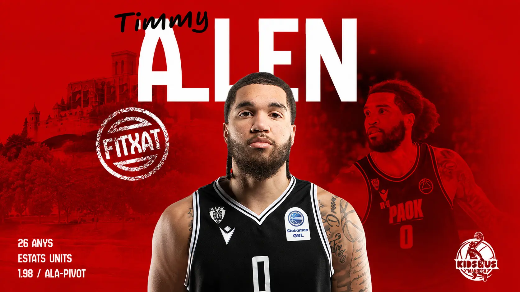 Timmy Allen Joins Kids&Us Manresa as Offensive Talent