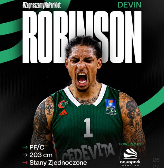 Devin Robinson deja España y firma por el Śląsk Wrocław tras su gran año en Zaragoza