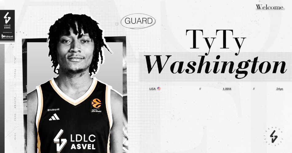 El ASVEL ficha por partida doble: Dossou-Yovo para la pintura y TyTy Washington para la dirección