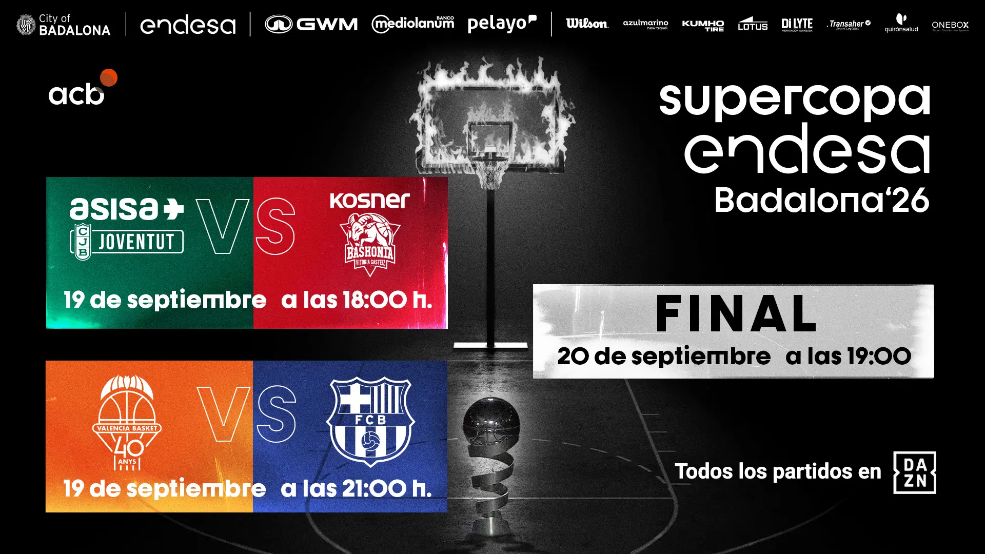 Horarios de la Supercopa Endesa Badalona 2026