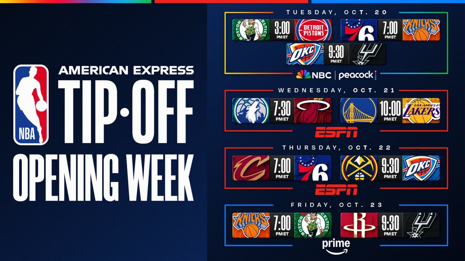 NBA 2026-27 Schedule: Knicks Open with Championship Ring, LeBron Debuts with Sixers