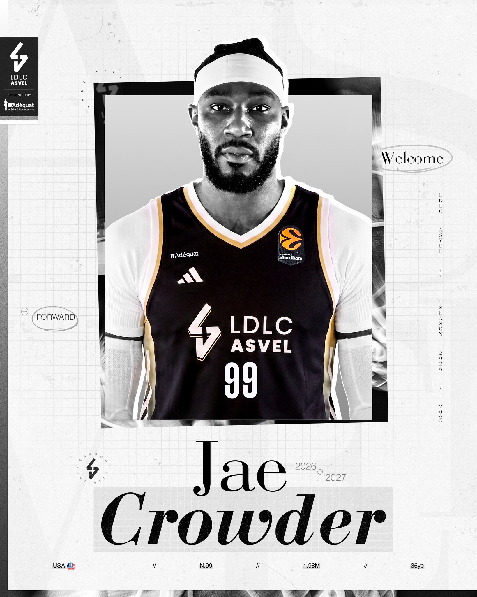 Jae Crowder cruza el charco a los 36 años y firma por el ASVEL